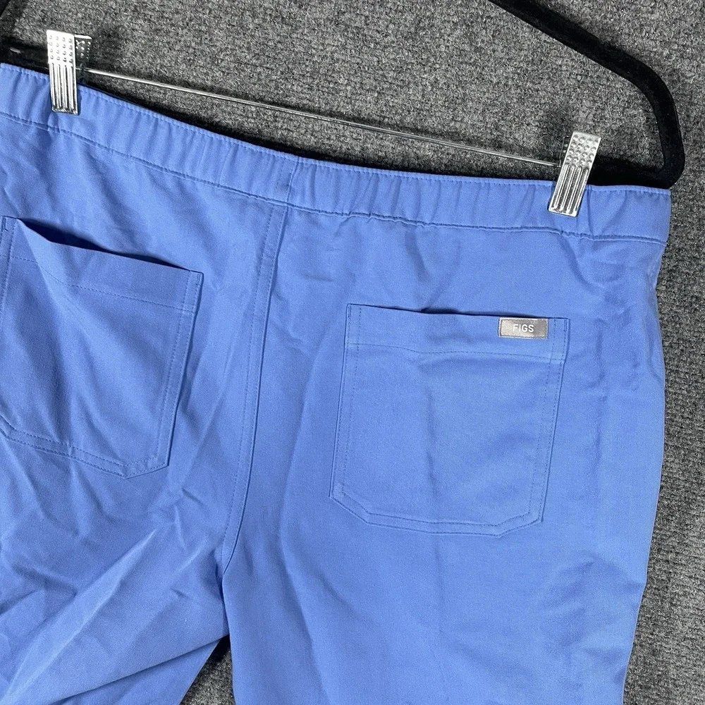 Figs Cairo Cargo Zip Fly Healthcare Scrub Pants Blue TM3001S Mens Size Small